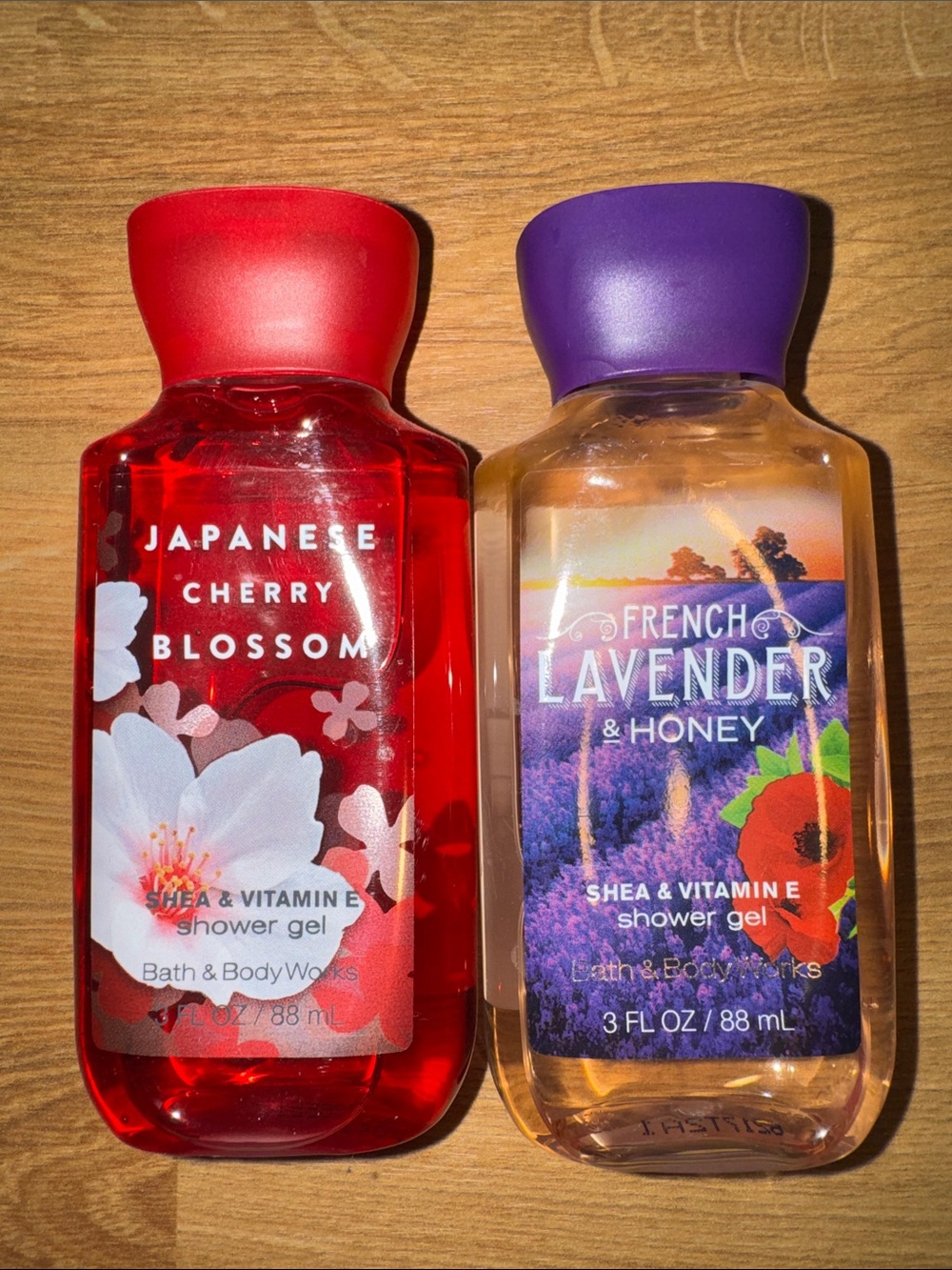 Lot of 2 Bath & Body Works Shea + Vitamin E Shower Gel (3 Fl oz each)
